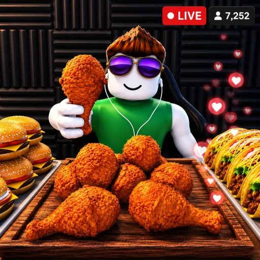 Stream a Mukbang Roblox game thumbnail